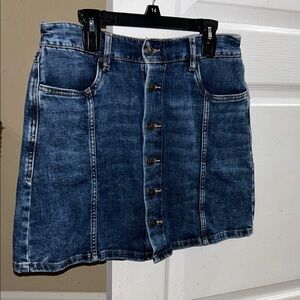 Aerie Blue Denim Mini Skirt